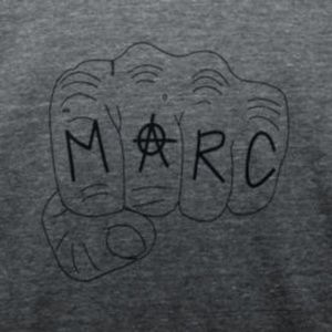 Marc by Marc Jacobs Grey T-Shirt with Fist Print